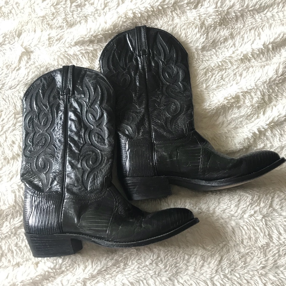 Genuine Lizard Cowboy Boots
